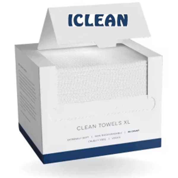 Iclean Soft Face Towels (30*25 cm) - 50 Pcs