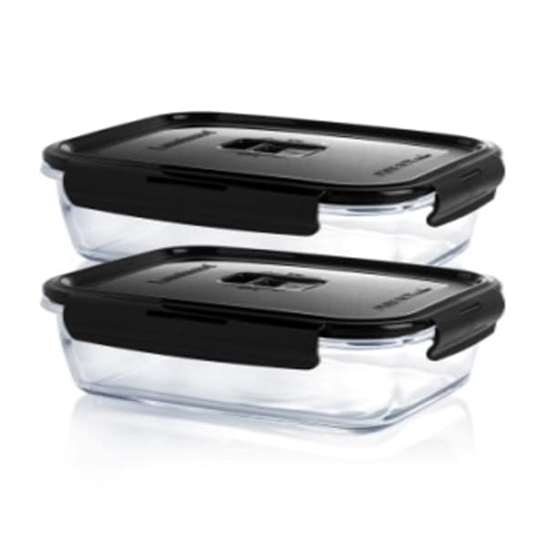 Luminarc Pure Box Rectangular Set of 2 Pcs 82 CL