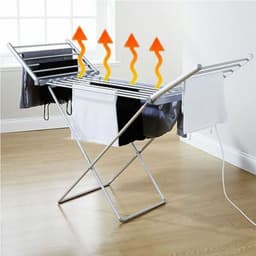 Iclean Electric Heated Cloth Dryer 98x6x56 cm image 2