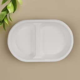 Weavers FZ TSW Oval 2CP Meal Tray 8"x 5" -5 PCS image 2