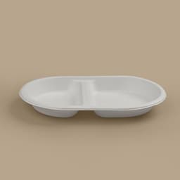 Weavers FZ TSW Oval 2CP Meal Tray 8"x 5" -5 PCS image 1
