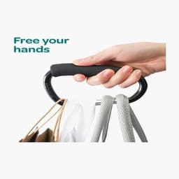 MOON Hands-Free Baby Stroller Hook - Durable, Lightweight & Strong - Black image 2