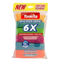 Tonkita Multi purpose Microfibre Cloth Size 30 x30 6 PCS Pack image 0