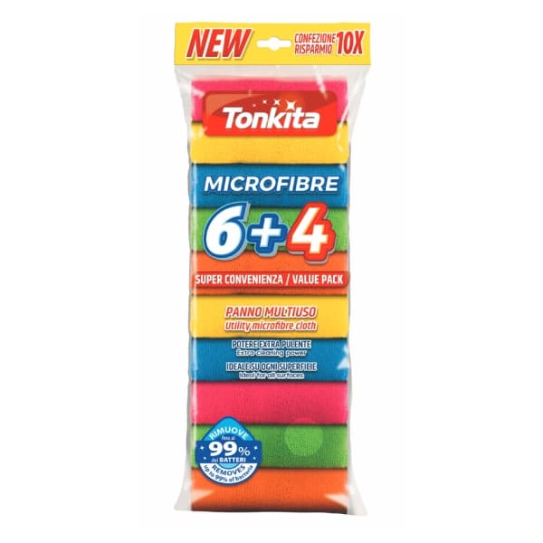Tonkita Multi purpose Microfibre Cloth Size 30x30 10 Pcs