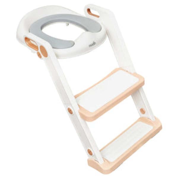 MOON Kids Step Stool Potty Trainer Seat -White & Gold