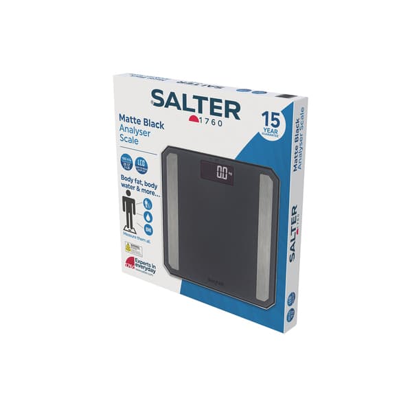 Salter Fitness Analyser Scale Matt Black