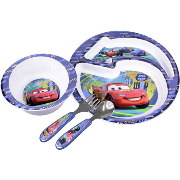 Disney First Years Cars Feeding Set of 4