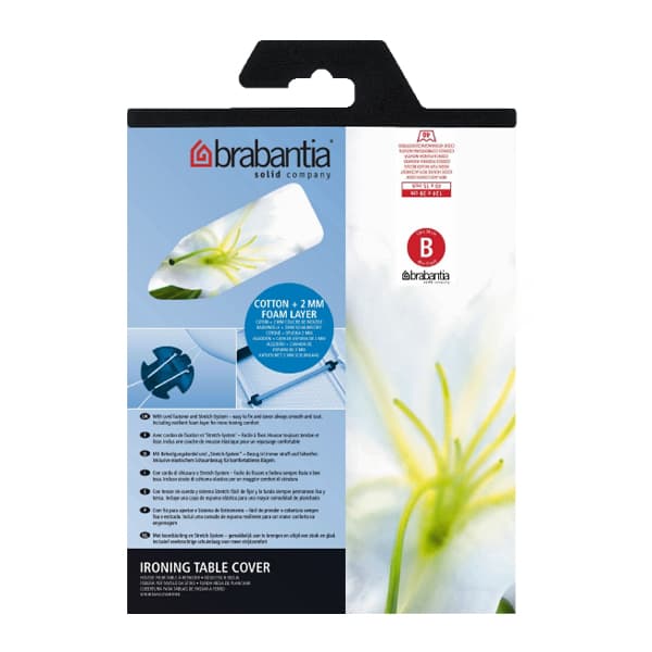 Brabantia Iron Table Cover 124x38cm with 2mm Foam Layer
