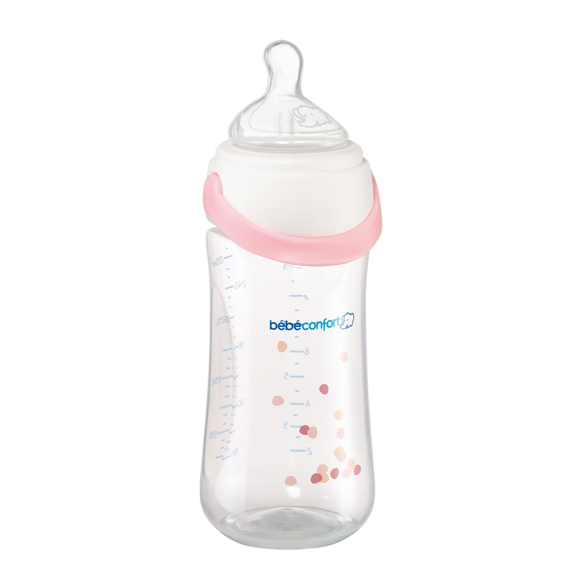 Bebeconfort Easy Clip Bottle Pink Medium Flow 270 ml