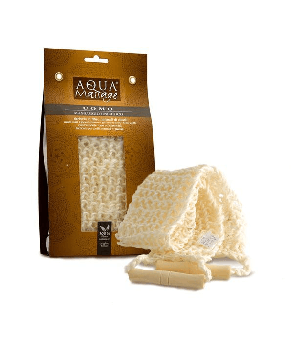 Arix Aqua Massage Vigor Sisal Back Scrubber with Wooden Handle