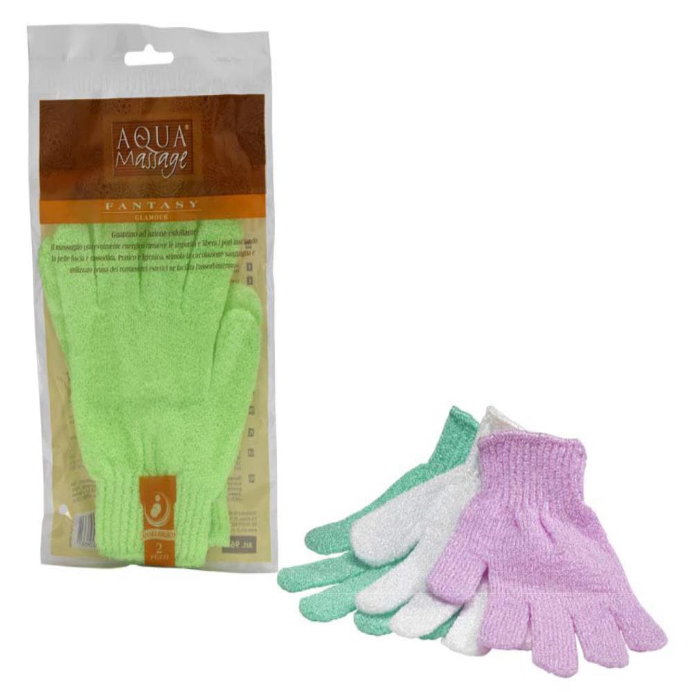 Arix Aqua Massage Glamour Exfoliating Nylon Gloves 2 pcs