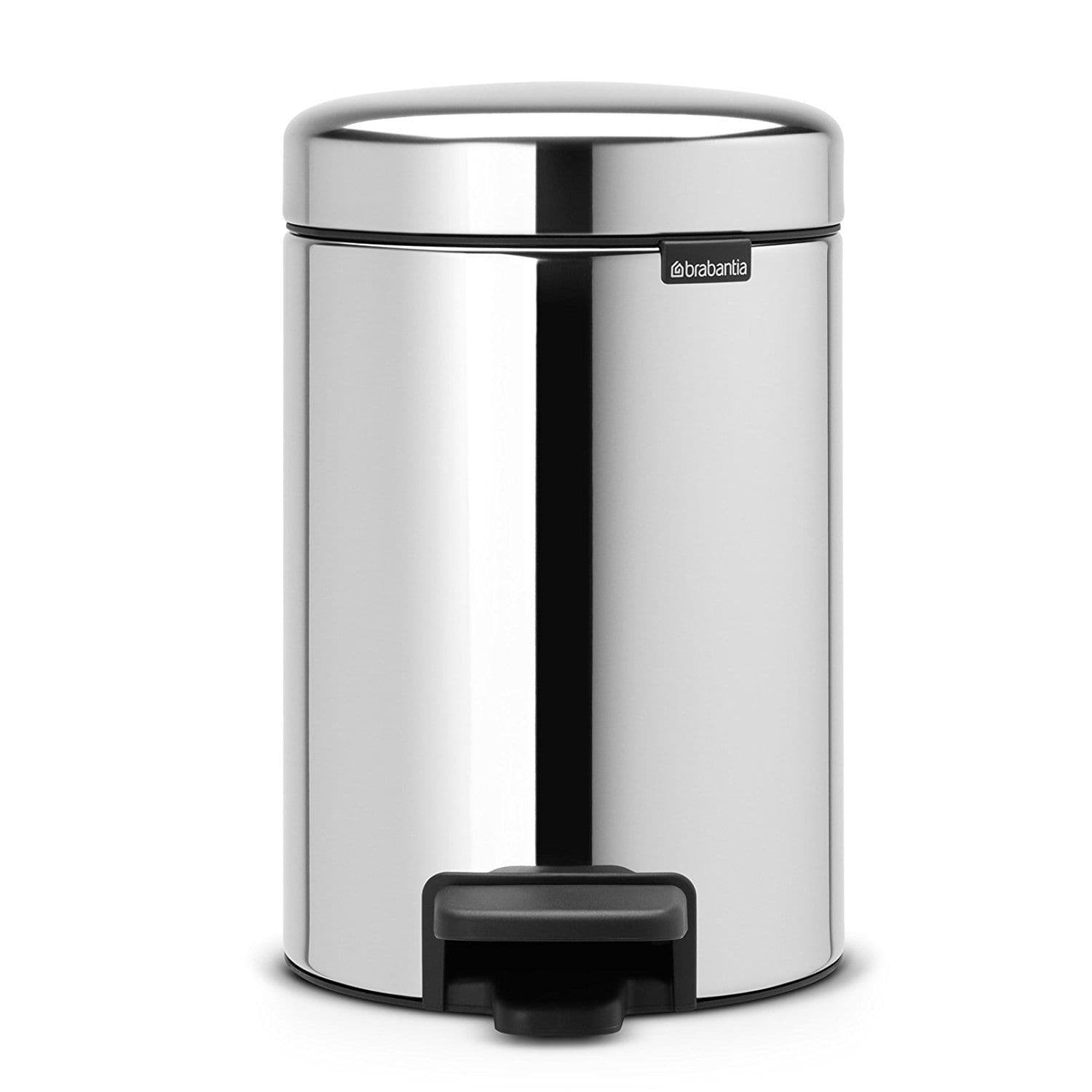 Brabantia Pedal Bin 3Lt - NewIcon - Brilliant Steel