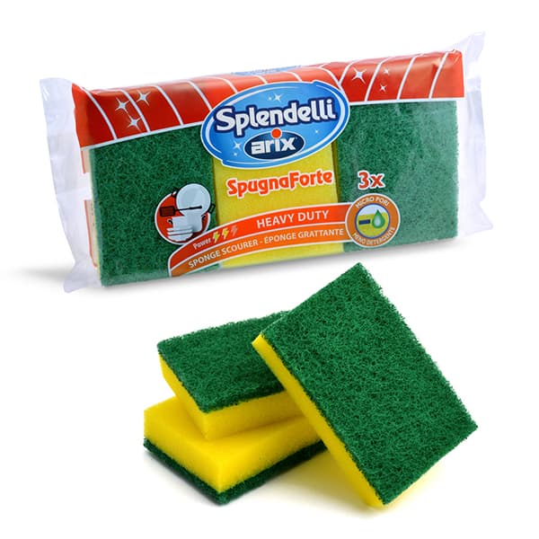 ARIX Splendelli Gold Synthetic Sponge Scourer 2 pcs