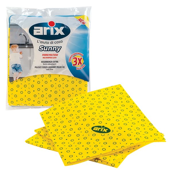 ARIX SPLENDELLI Yellow Dust Cloth 3 Pcs 40x38cm