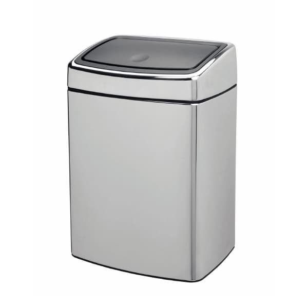 Brabantia Rectangular Touch Bin 10Lt Brilliant Steel