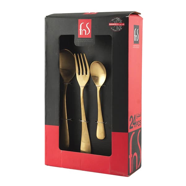 FNS Oro Cutlery Set of 24 pcs with Utensils Set free