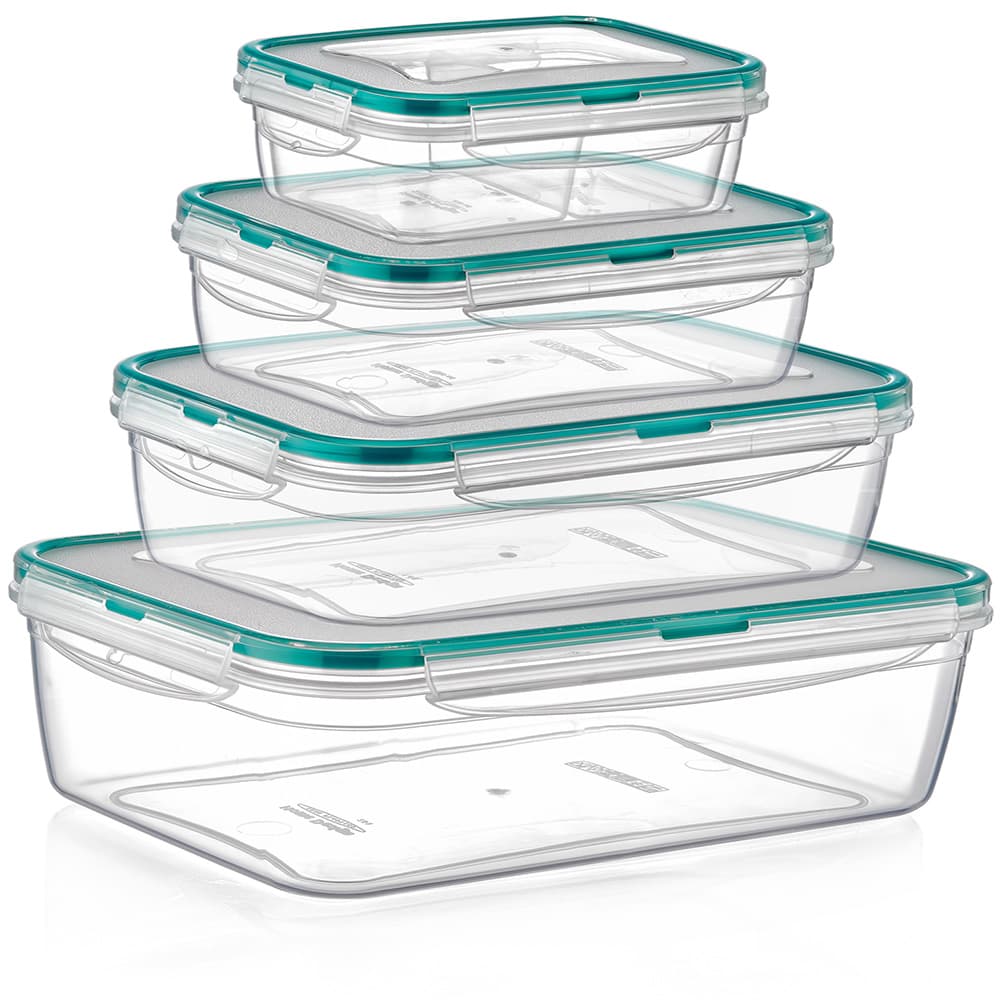 Plast ART Rectangular Fresh Box Set of 4 pcs 5.1 Ltr