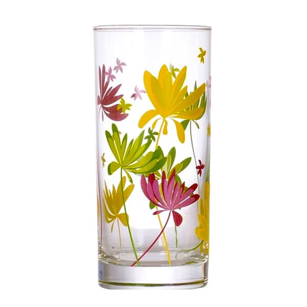 Luminarc Amsterdam Crazy Flower High Ball Tumbler 27cl Set of 6
