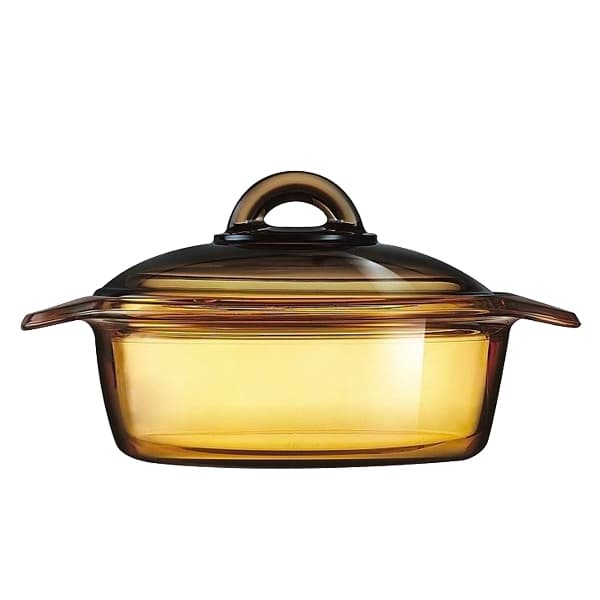Luminarc Tempered Blooming Flamefour Casserole with Lid 1.5L Amber