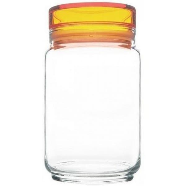 Luminarc Jar 0.75Lt with Assorted Colors Lid