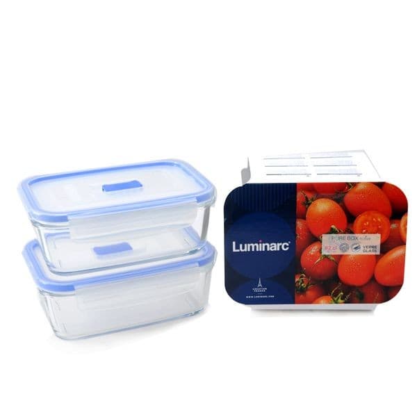 Luminarc Rectangular Pure Box Set of 2 x 820ml