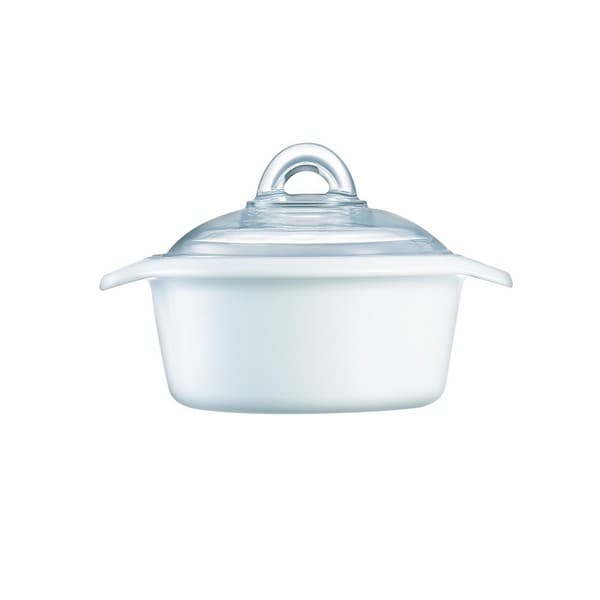 Luminarc Tempered Blooming Flamefour Casserole with Lid 3.0L White