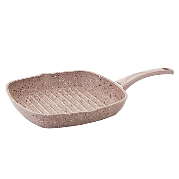 OMS Granite Square Grill Pan 28x28 cm Brown
