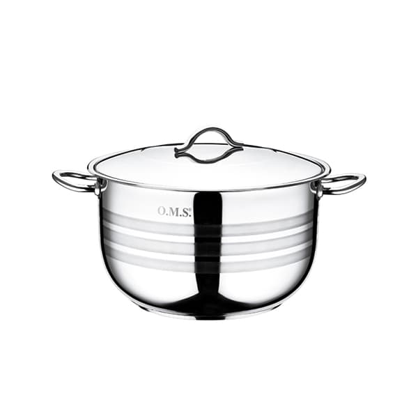 OMS Stainless Steel Casserole with Lid 24cm