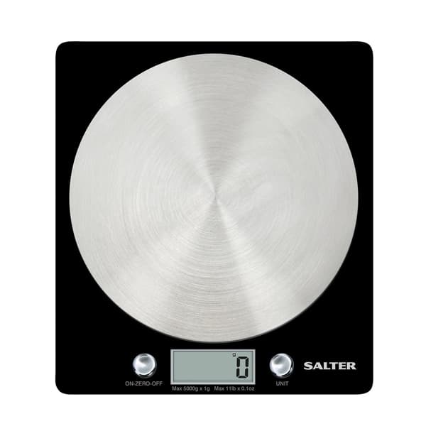 Salter Block Electronic Kitchen Scale Black