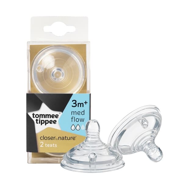 Tommee Tippee Closer to Nature Easi-Vent Medium Flow Teats 2 pcs