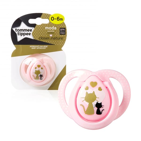 Tommee Tippee Closer to nature MODA SOOTHER Girl (0-6M)