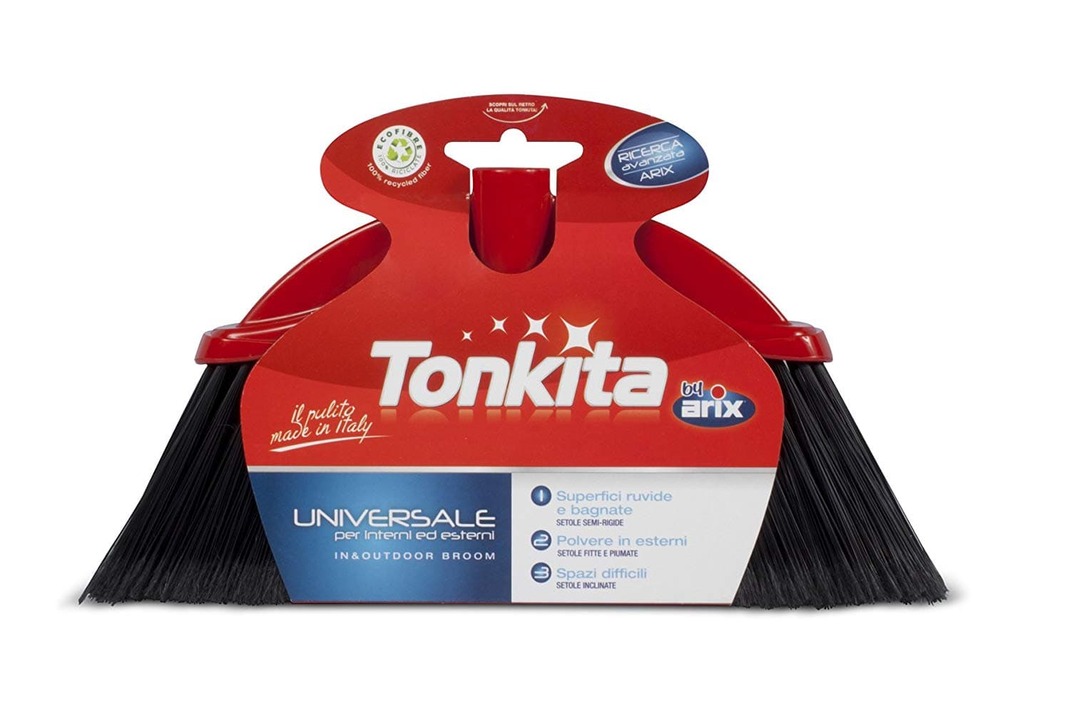 Tonkita Verura Indoor/Outdoor Broom with Handle