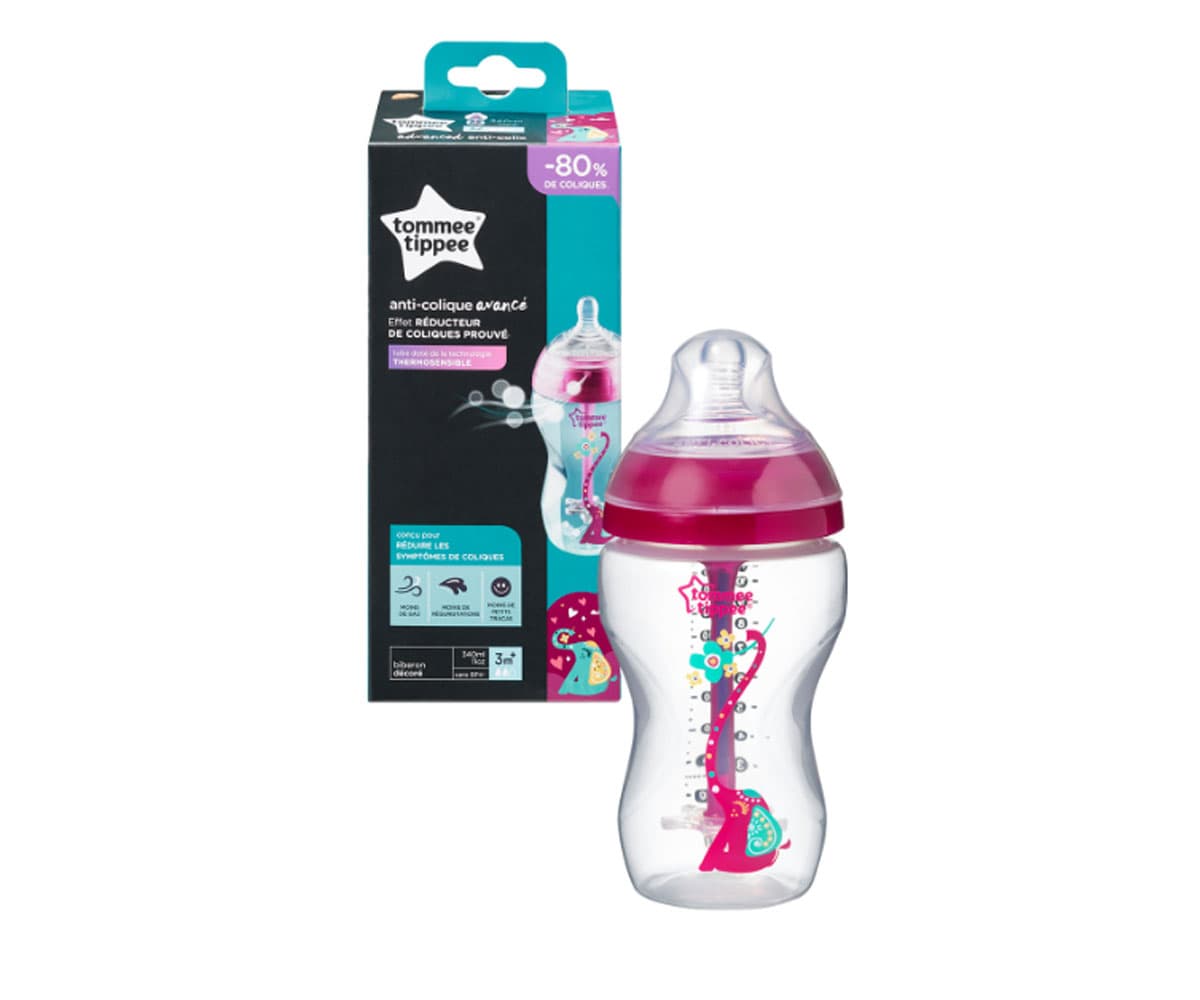 Tommee Tippee Advanced Anti-Colic Bottle Girl 1 x 340ml (with Medium teat)