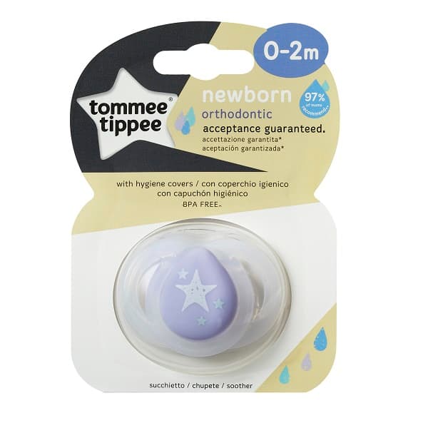 Tommee Tippee Acceptance Guaranteed Newborn Anytime Soother Girl 0-2M