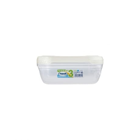 Tontarelli Food Container Nuvola Frigo Rectangular Set 3x1.15L (Assorted Colors)