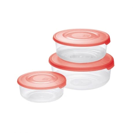 Tontarelli Family Food Round Set 3 pcs 0.5 Ltr (Assorted Colors)