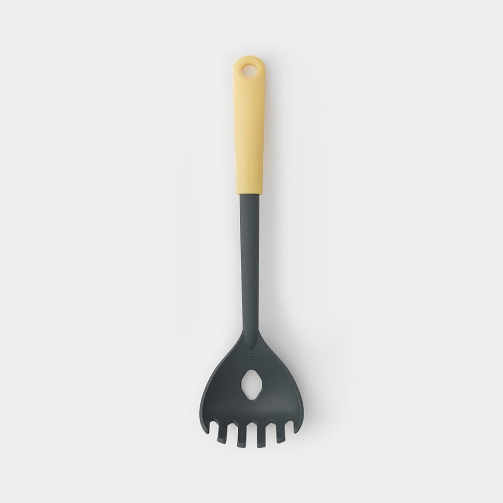 Brabantia TASTY+ - Vanilla Yellow Spaghetti Spoon plus Measure Tool