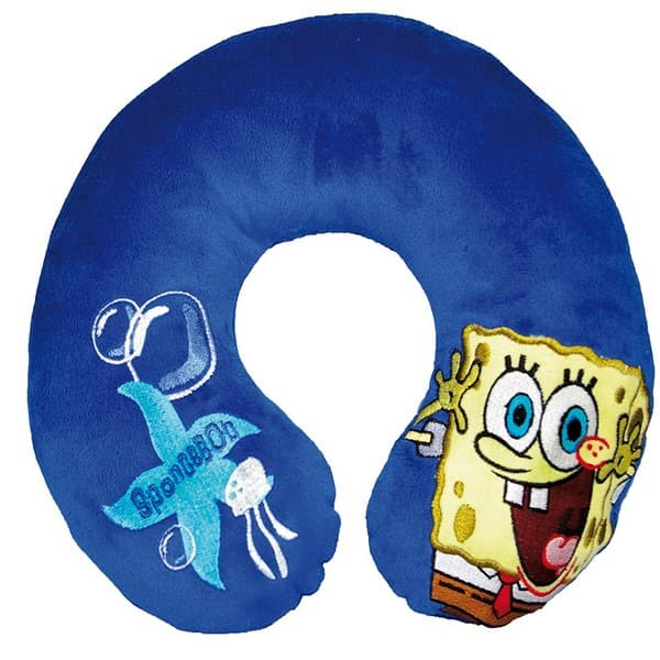 Kaufmann Sponge Bob Neck Pillow Blue