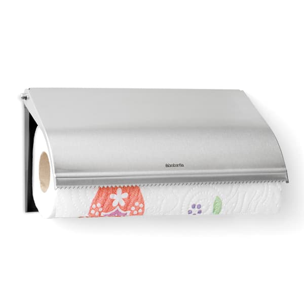 Brabantia Kitchen Roll Holder Wall Mounted - Matt Steel