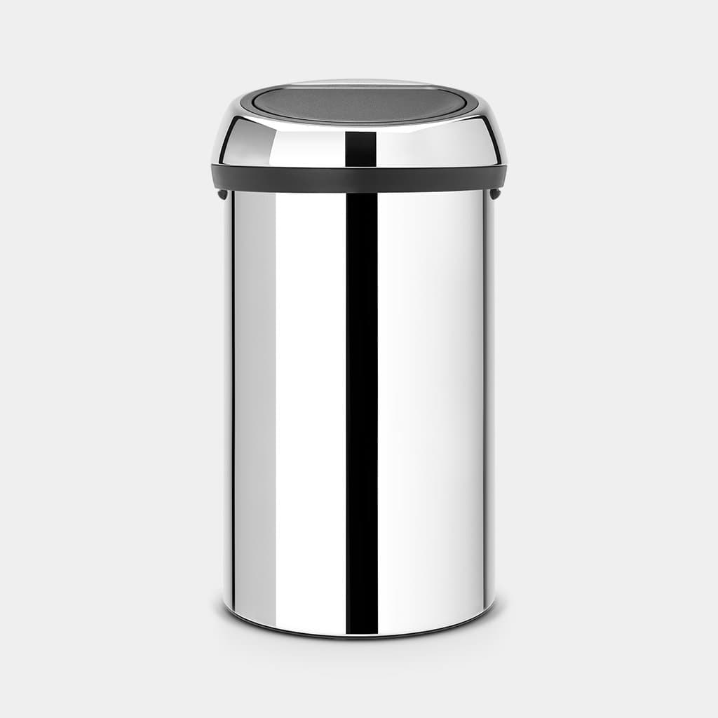 Brabantia Touch Bin 60L Brilliant Steel
