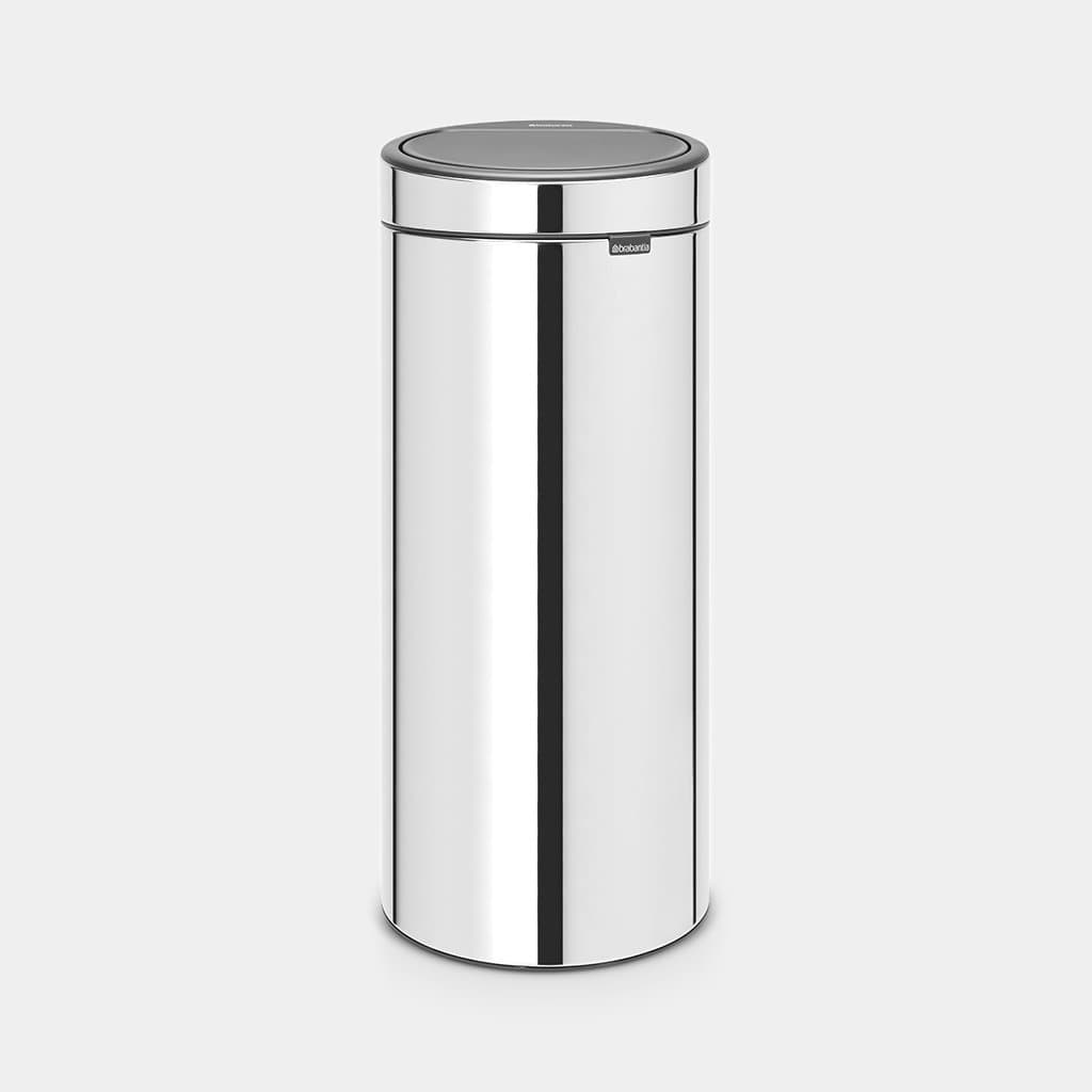 Brabantia Touch Bin New 30L Brilliant Steel