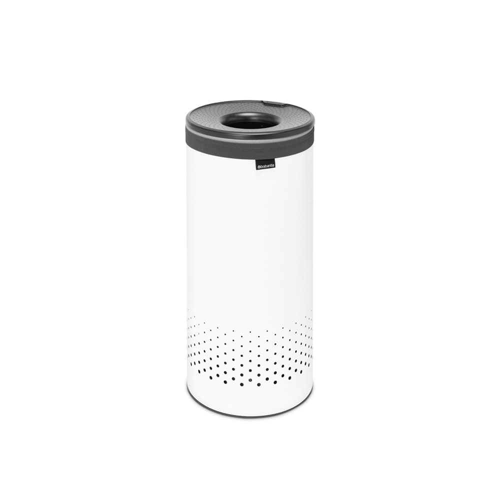 Brabantia Laundry Bin with Plastic Lid 35L White