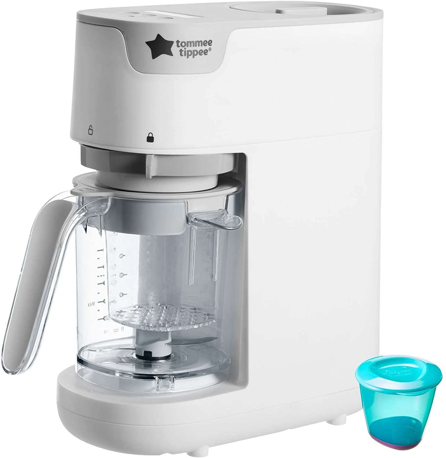 Tommee Tippee Quick Cook Baby Food Steamer Blender White