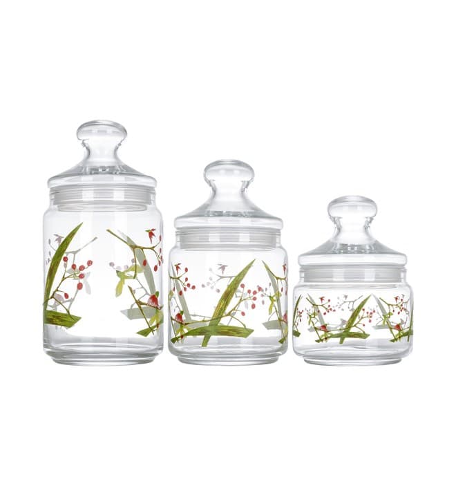 Luminarc Beatitude Pot Club Jars Set of 3 (0.5, 0.75, 1 L)
