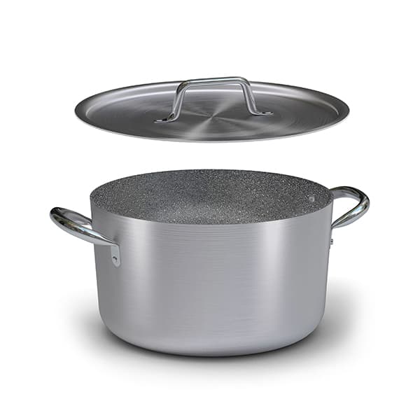 Ballarini Professional Granite non-stick Aluminum Casserole With Two Handles 20cm With Lid