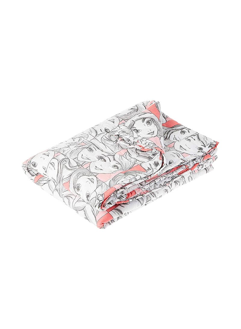Disney Princess Printed Quilted Bed Spread 150cm × 200cm