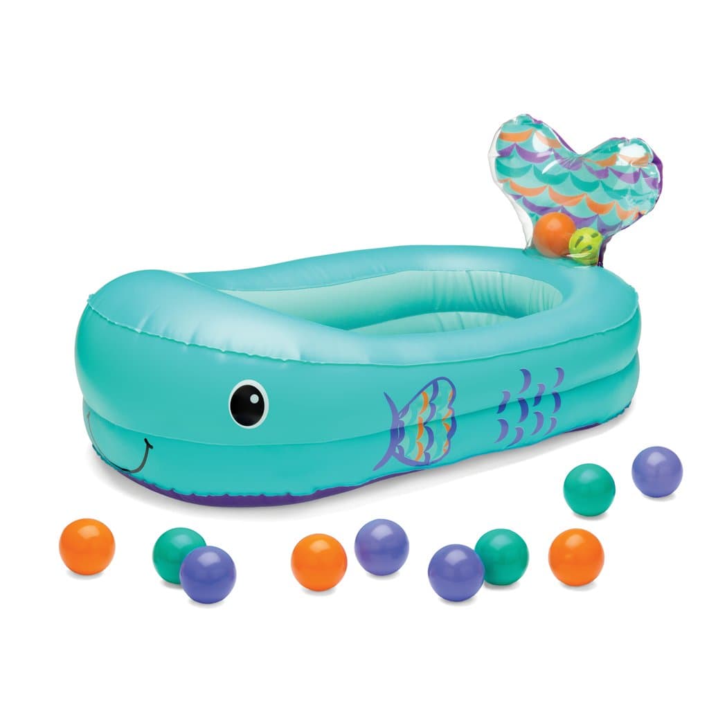 Infantino Whale Bubble Ball Inflatable Bath Tub
