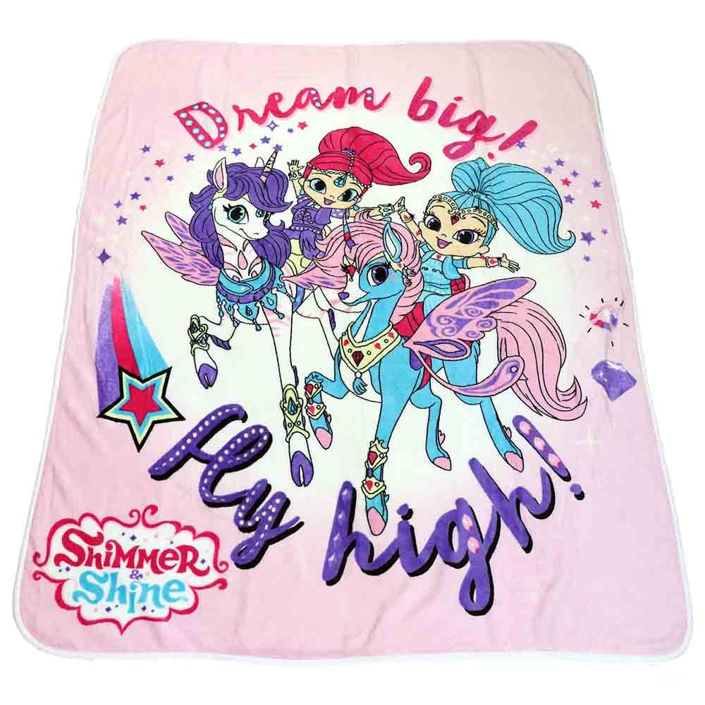 Nickelodeon Shimmer & Shine Coral Fleece Blanket 120cm × 140cm