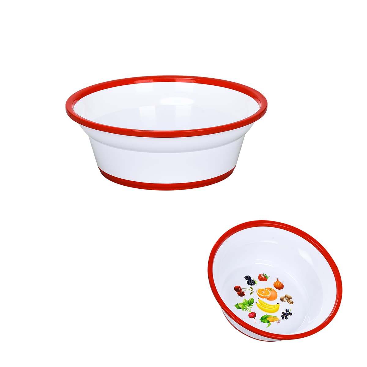 Plast Art Bowl Round Double Colors 2.0 L (Assorted Colors)