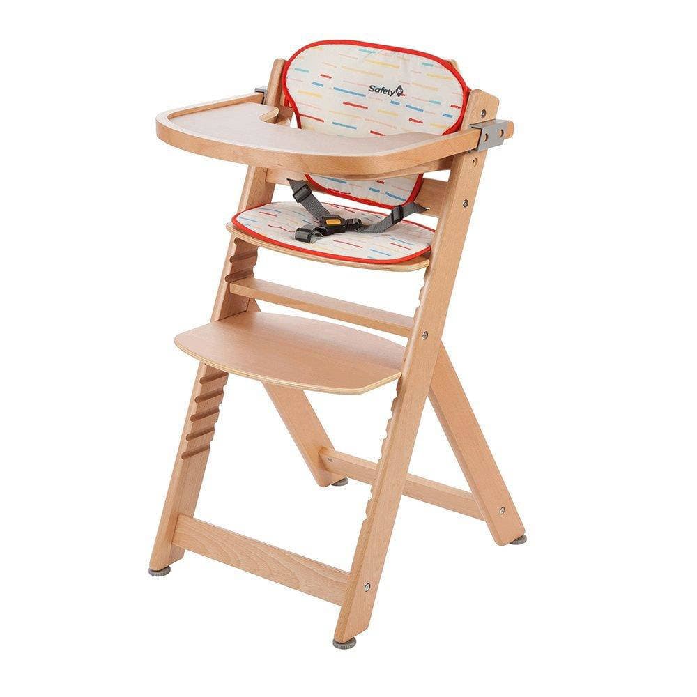 Safety 1st High Chair With Cushion Natural Wood